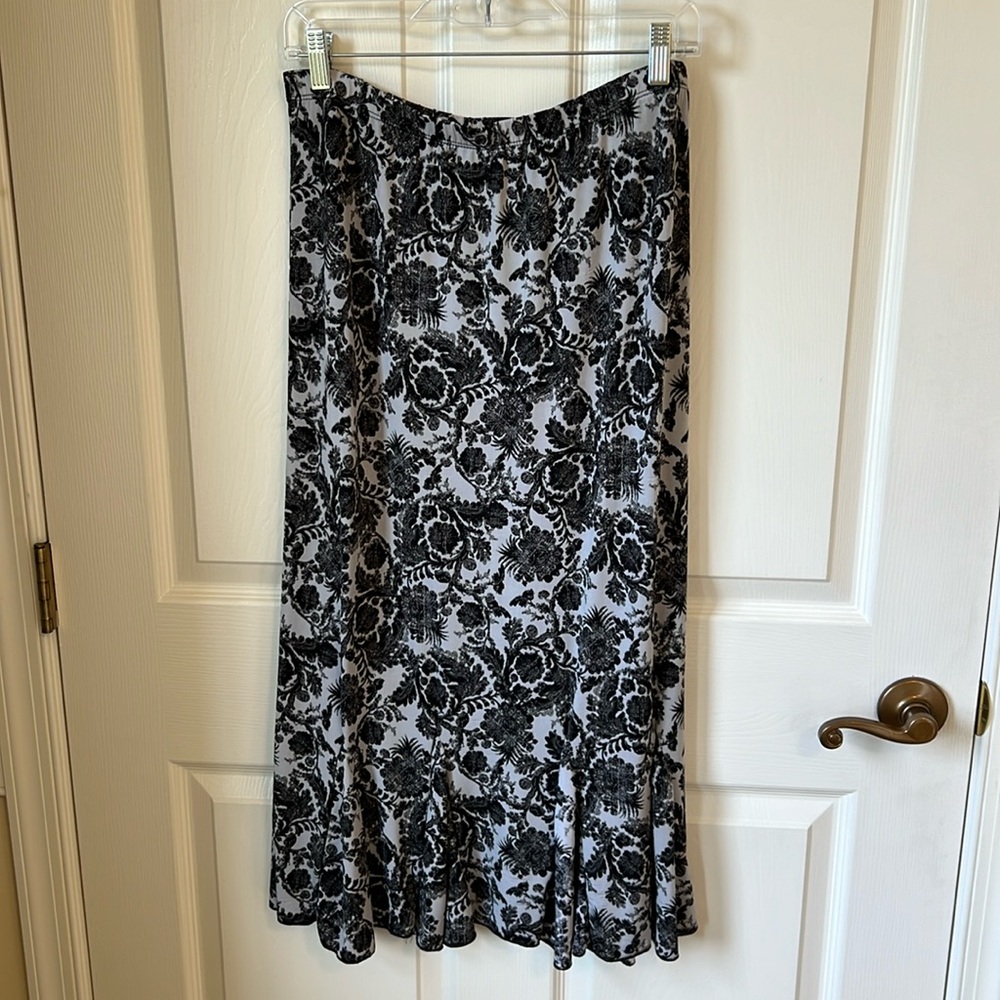 Lady Jane Black & Light Gray Skirt